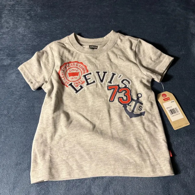 Levi's Graphic T-Shirt Size 4XS Grey Heather