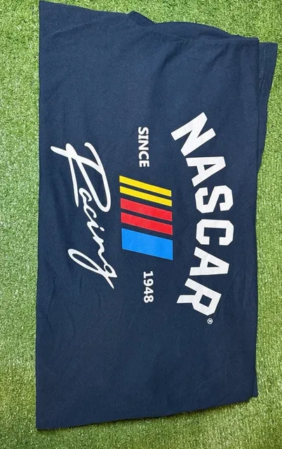 NASCAR Graphic T-Shirt Size L Black Since 1948