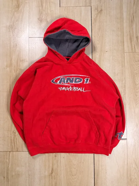AND1 Basketball Red Hoodie