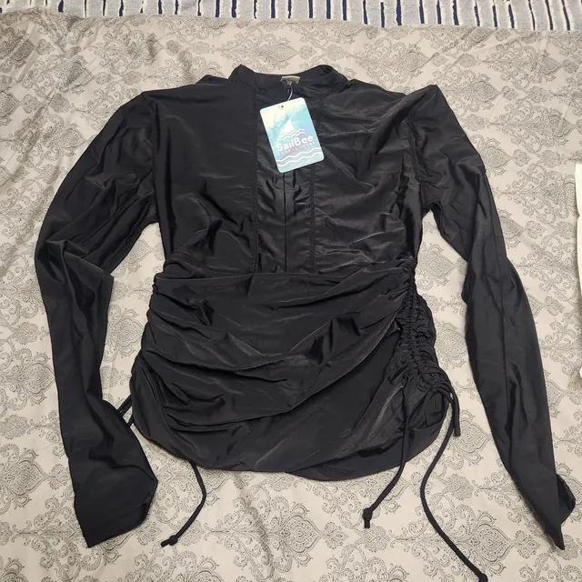 SailBee Long Sleeve Rash Guard Size XL Black