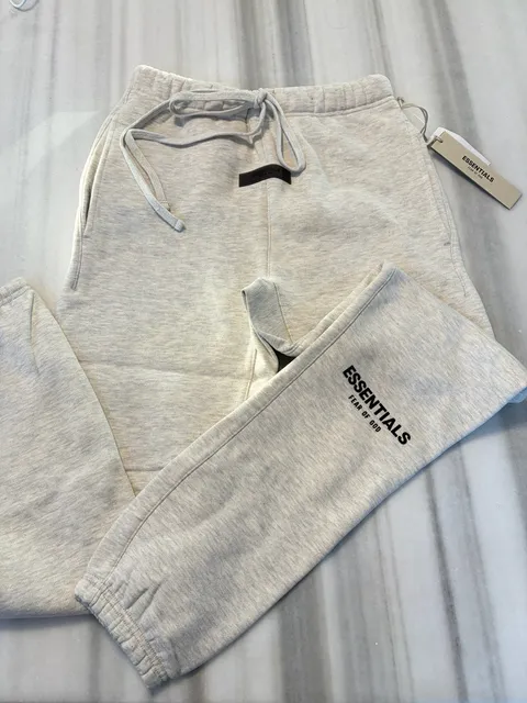 Fear of God Essentials Sweatpants Size XXS Light Oatmeal Grey