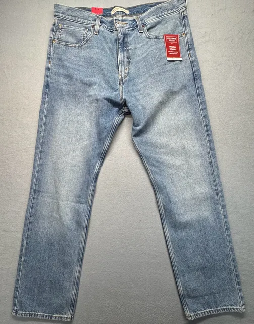Levi Strauss Signature Original Straight Jeans 38x32 Light Wash