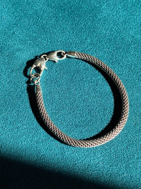 Brighton Heart Clasp Mesh Silver Bracelet