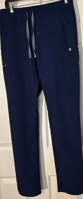 Figs Technical Collection Scrub Pants Size S/T Navy Blue