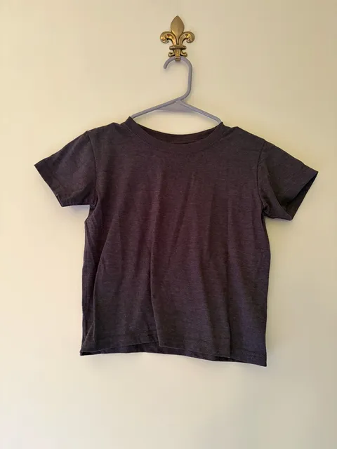 Top To Bottom T-Shirt Size S Charcoal Gray Cotton Crewneck
