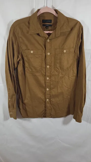 Banana Republic Standard Fit Long Sleeve Twill Utility Shirt, Size S