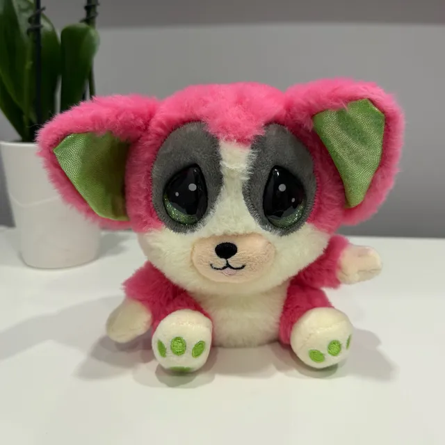 Cutie Pet-tudies Natalia Bush Baby Plush 6.5 In Pink Green Stuffed