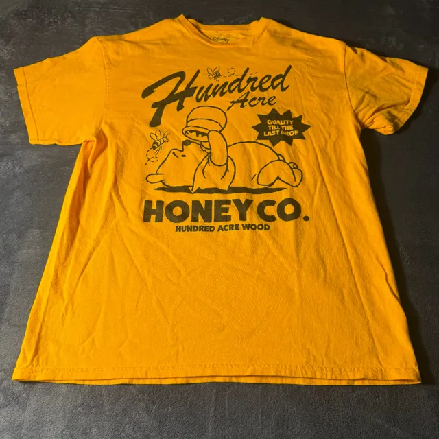 Disney Winnie the Pooh Hundred Acre Honey Co T-Shirt Yellow