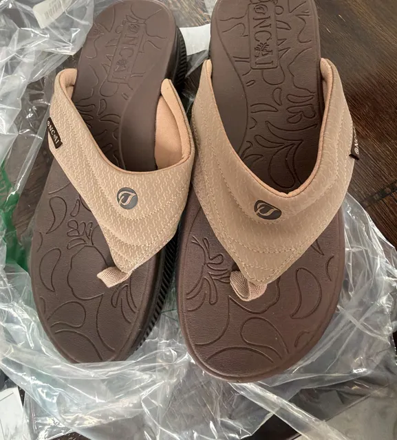 Oncai Orthopedic Flip Flops Brown