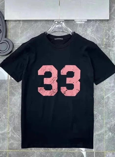 Chrome Hearts Number 33 Cross Logo Black T-Shirt