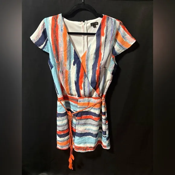 Coco + Carmen Vibrant Striped Romper