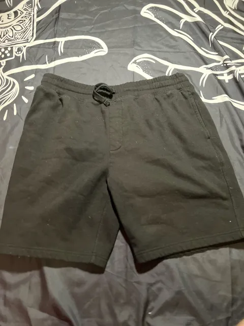 Richer Poorer Men's Black Fleece Lounge Shorts