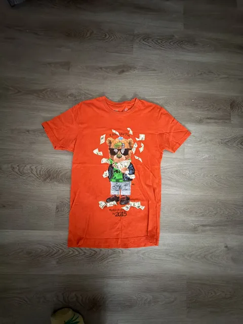 BKYS I Feel Like Im Kodak Black in 2015 Bear Graphic T-Shirt Size M Orange