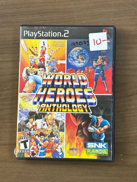 World Heroes Anthology PS2 PlayStation 2 2008 SNK Disc Case Manual CIB