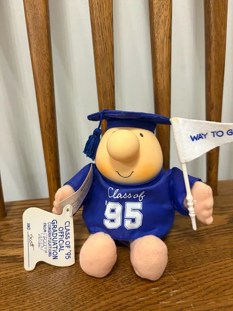 American Greetings Ziggy Class of 95 Graduation Plush Toy With Tag