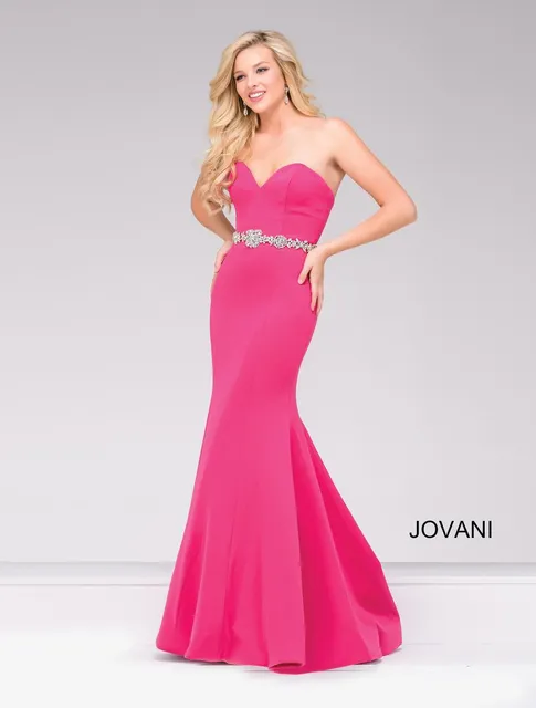 Jovani 34010BG Mermaid Formal Evening Prom Dress Burgundy