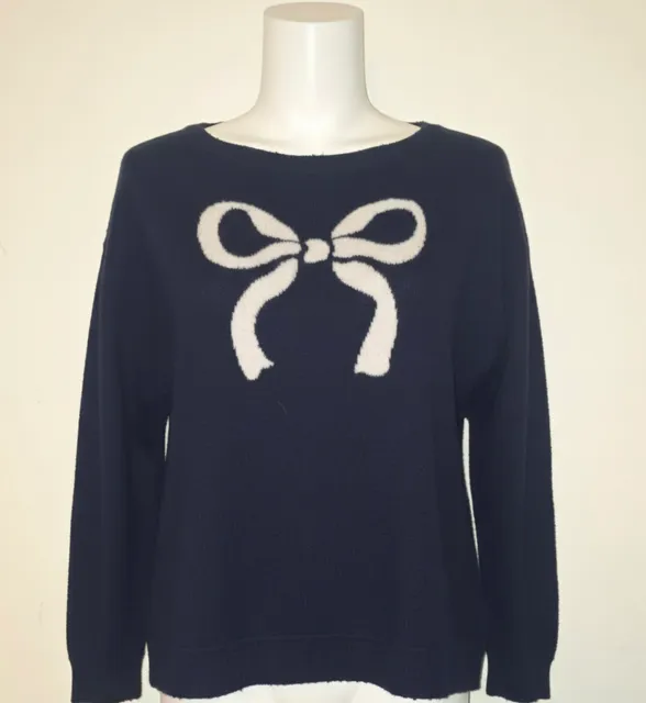 Torrid Navy Blue Bow Sweater Size 0