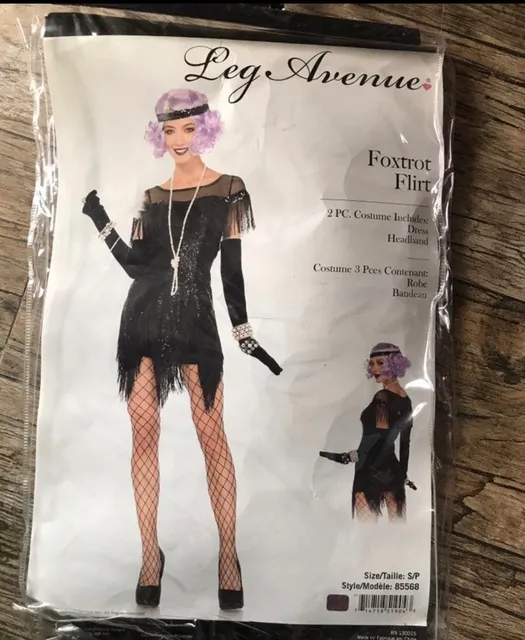Best Foxtrot Flirt Costume By Leg Avenue black dress only