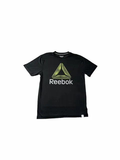 Reebok Graphic T-Shirt Size S Black Athletic Workout Top