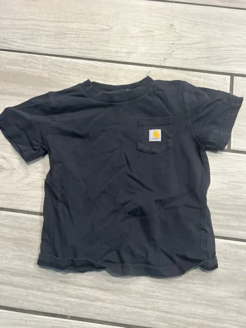 Carhartt Pocket T-Shirt Size 3T Black Cotton Short Sleeve