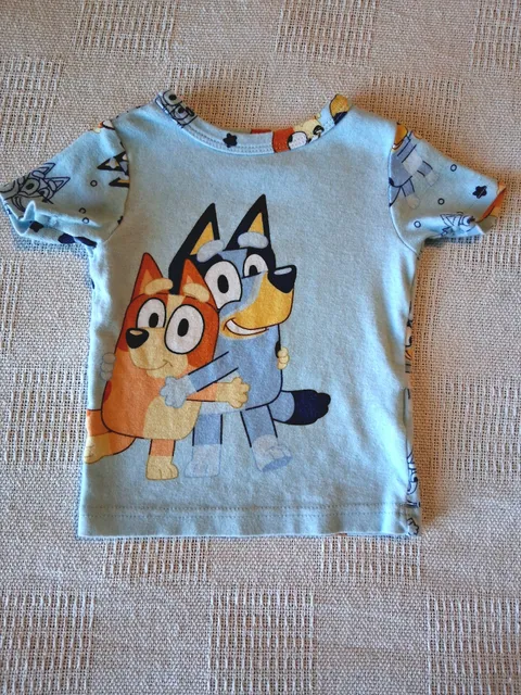 Bluey T-Shirt Blue Graphic Print