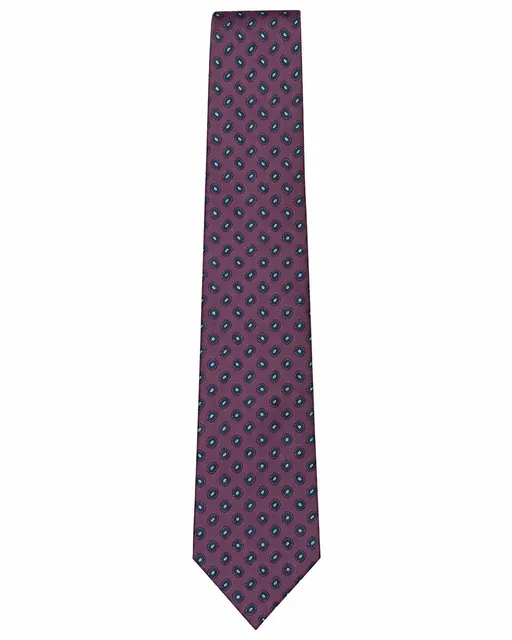 Mark shaleTie Purple Medallion Pattern