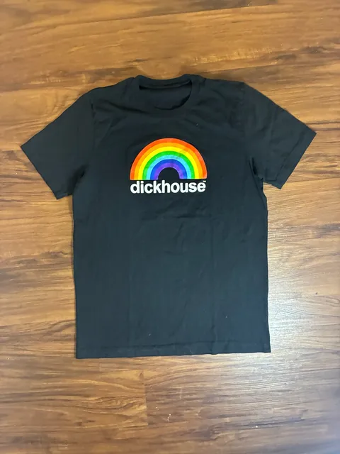 Dickhouse Productions T-Shirt Black Rainbow Jackass Logo