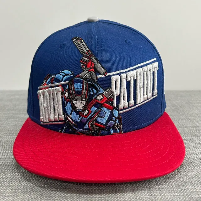New Era Iron Patriot Marvel 9FIFTY Snapback Hat One Size Blue Red