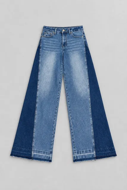 Color Block Flare Jeans Women’s Size 7