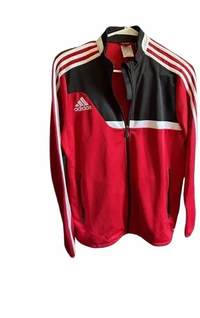 Adidas Climacool Track Jacket Youth YXL Red Black White