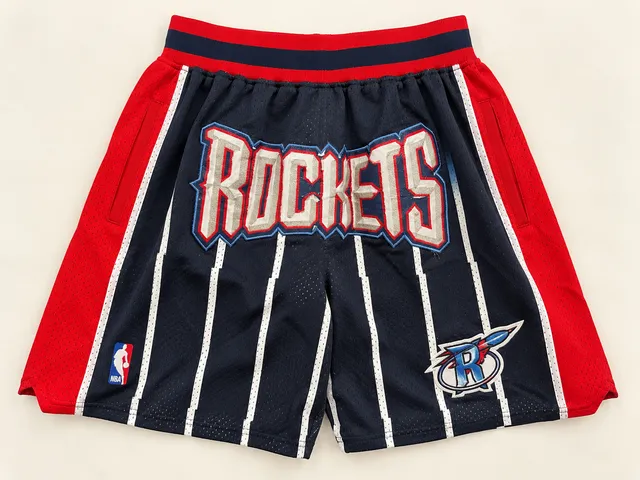 Just Don Houston Rockets 1995-96 NBA Mesh Basketball Shorts USA L