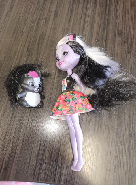 Mattel Enchantimals Sage Skunk Doll And Caper Pet Figure