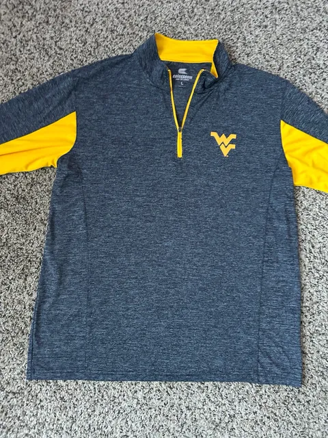 Colosseum West Virginia Mountaineers 1/4 Zip Pullover Size L