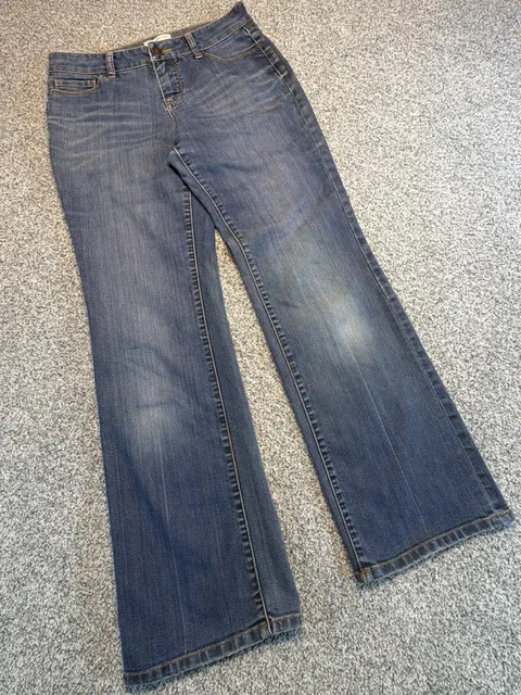 Coldwater Creek City Fit Women’s Jeans Size 6P Blue Denim Bootcut