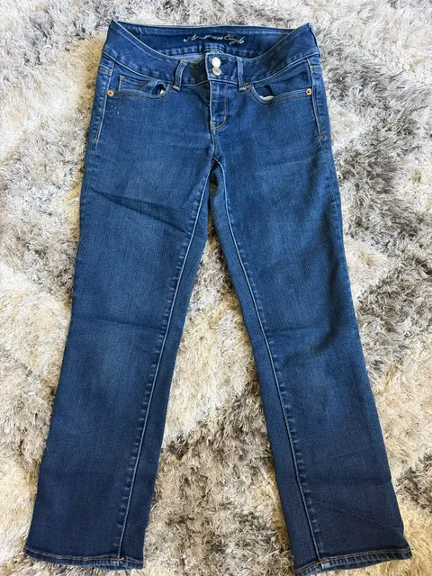 American Eagle Stretch Jeans 6 Regular Blue Denim Bootcut