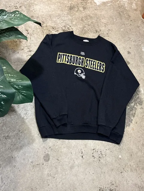 NFL Pittsburgh Steelers Vintage Crewneck Sweatshirt Black