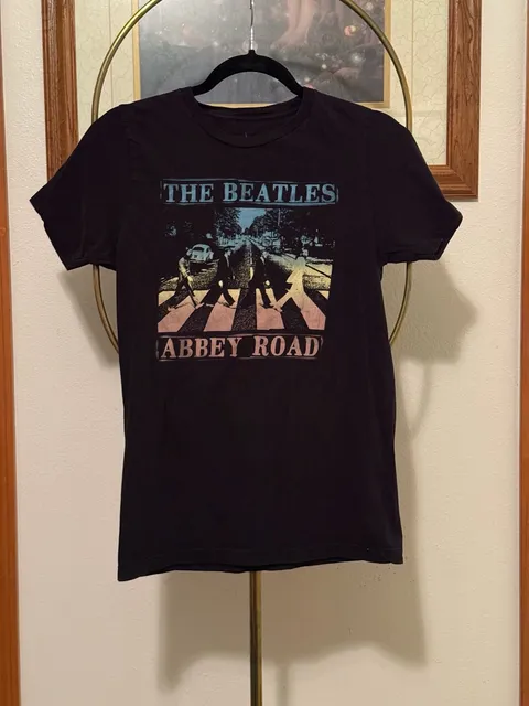 The Beatles Abbey Road T-Shirt XL Black Graphic Tee