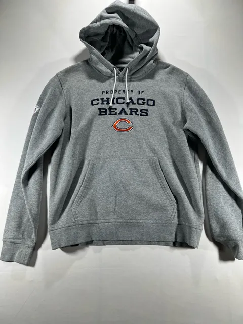 Nike NFL Equipment Chicago Bears Property Of Hoodie Size M Gray