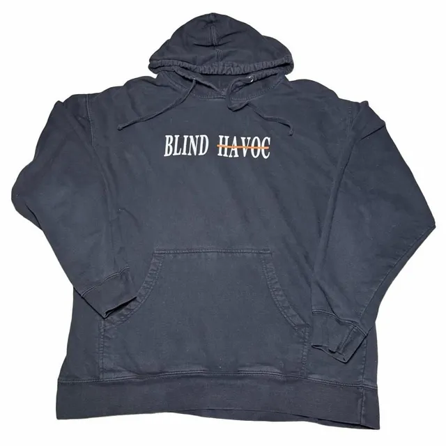 Blind Havoc Hoodie Size XL Black Butterfly Logo Graphic Pullover