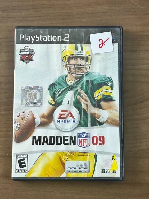 Madden NFL 09 PS2 PlayStation 2 EA Sports 2008 Game Disc Manual Case