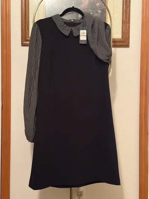 Tommy Hilfiger Polka Dot Long Sleeve Dress Size 14
