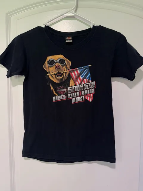 Harley Davidson Sturgis Black Hills Rally 2021 Motorcycle Graphic Tee Youth S