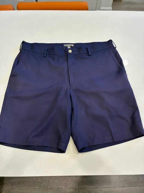 Peter Millar Crown Sport Shorts Size 35 Blue Golf