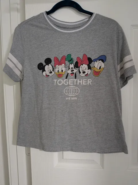 Disney Mickey and Friends Together T-Shirt Gray