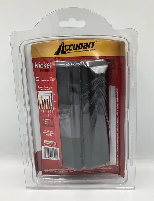 Accudart Double In Set Nickel Barrels With Steel Tips D1011 NEW SEALED