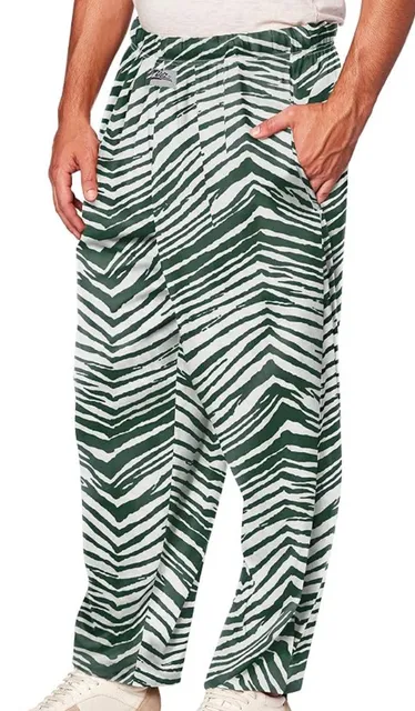 Zubaz Philadelphia Eagles Zebra Lounge Pants Green White