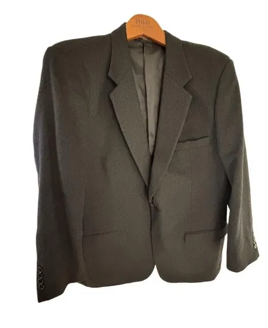 Haspel 100% Camel Hair Blazer Size 44R Charcoal Sport Coat