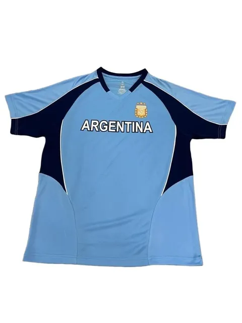 AFA Argentina Soccer Jersey Men’s Large L Light Blue Navy Official Product NWT