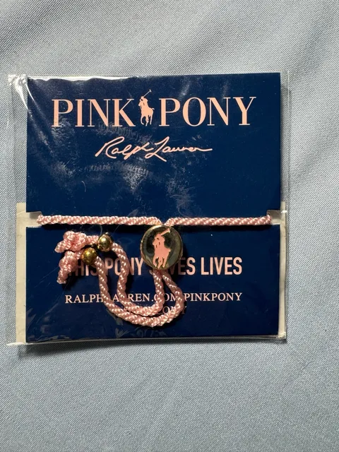 Ralph Lauren Pink Pony Cord Bracelet Pink