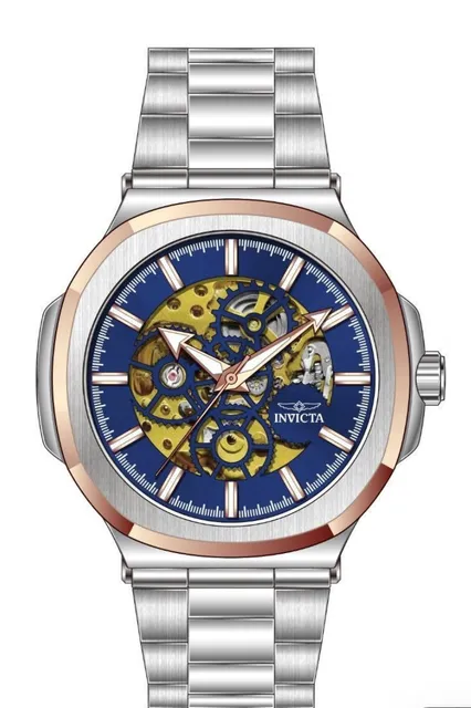 Invicta Objet D Art Automatic Blue Dial Skeleton